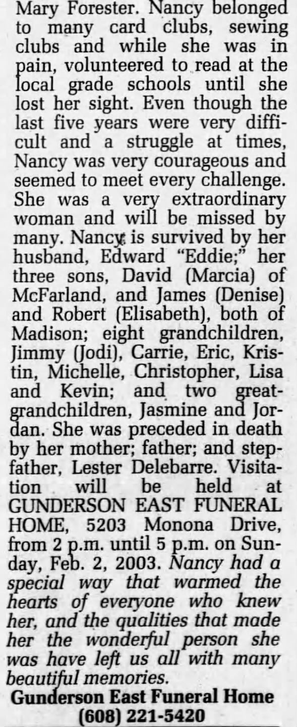 Nancy Green Obituary cont.2